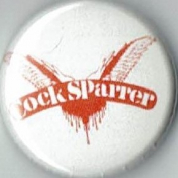 COCK SPARRER - Logo rot Button